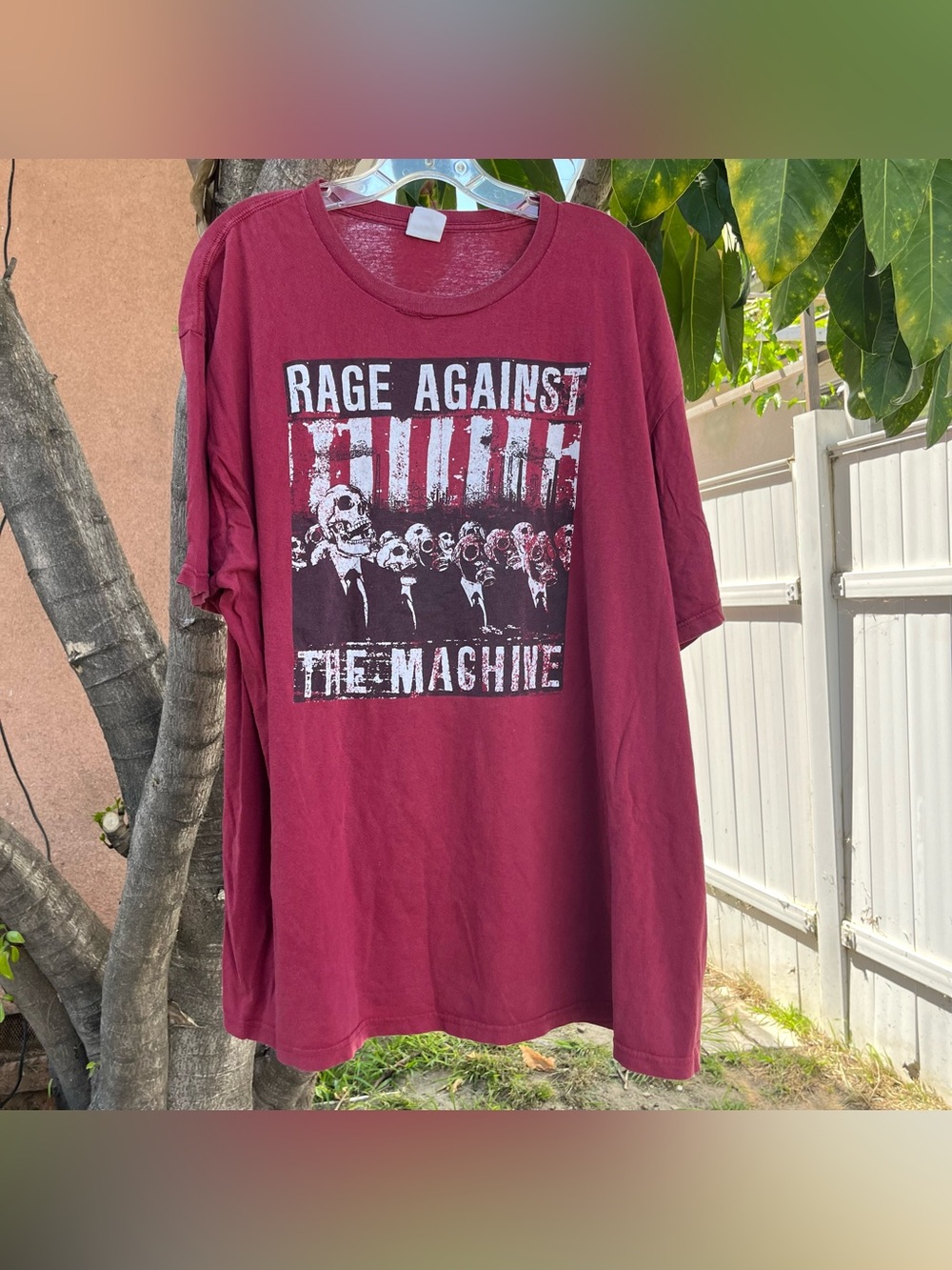 Rage Against the Machine Suited Skeletons Graphic Red Band T-Shirt - Picture 2 of 9